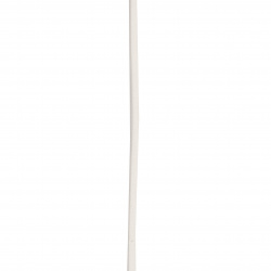 Лента от естествен велур бяла 2.5x1.5 мм - 25 метра