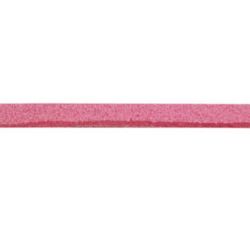 Σουέτ δερμάτινο κορδόνι 2,5x1,5 mm ροζ -5 μέτρα