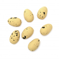 Set oua din polistiren 30x20 mm culoare naturala -36 bucati