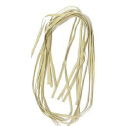 Faux Suede Jewelry Cord 5 mm Cream color -10 pieces x 1 meter