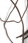 Συνθετικό σουέτ κορδόνι 3x1 mm καφέ σκούρο -10 τεμάχια x 1 μέτρο