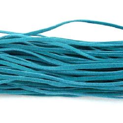 Ribbon Imitation Suede3x1 mm color TEAL -10 pieces x 1 meter