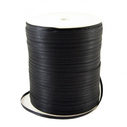 Stoc epuizat. Primeste notificare pe email cand produsul revine in stoc Satin shrit 3 mm negru -804 metri