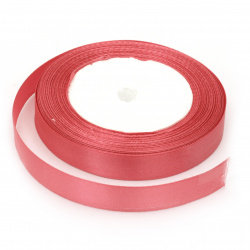 Satin Ribbon, Decoration, Sewing, Wedding, Hair Bow, DIY16 mm pink ~ 22 meters