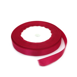 Satin Ribbon for Decoration / 10 mm / Cyclamen ~ 22 meters