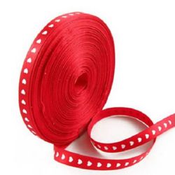 Not Available Online. You can also buy at EM ART stores and at +359 884 000 893 Satin ribbon with hearts 10 mm