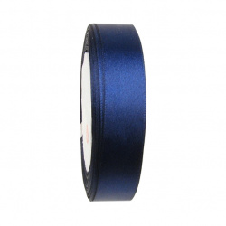 Satin ribbon,Kraft,Scrapbooking,,Cards20 mm blue dark ~ 22 meters