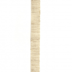 Cotton Ribbon for Decorations, DIY Crafts 9 mm ivory - 3 meters