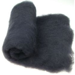 Lână 100% Pâslă pentru textile nețesute 700x600 mm calitate extra negru -50 grame