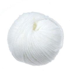 Acrylic Yarn BABA MARTA / White - 25 grams