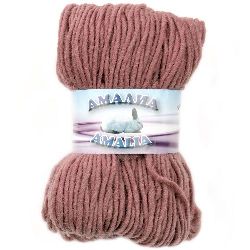Amalia yarn 100 percent wool ash from roses -100 grams