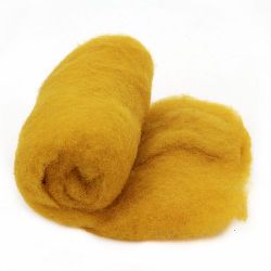 Φελτ μαλλί 700x600 mm κίτρινο -50 γραμμάρια