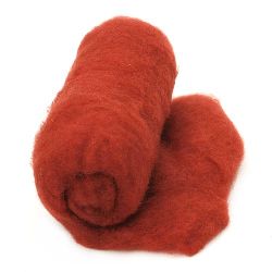 WOOL 100 percent Felt for making clothes, jewelry and accessories 700x600 mm red -50 grams