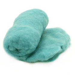 WOOL 100 percent Felt for making clothes, jewelry and accessories700x600 mm turquoise -50 grams