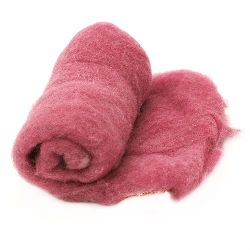 WOOL 100 percent Felt for making clothes, jewelry and accessories700x600 mm pink -50 grams