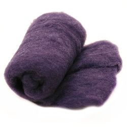 WOOL 100 percent Felt for making clothes, jewelry and accessories700x600 mm dark purple -50 grams