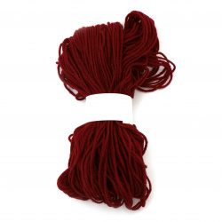 Yarn / 2 mm / Dark Red - 47 grams ~ 95 meters