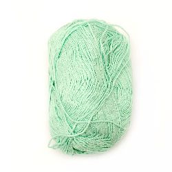 Νήμα Soft baby μπαμπού και μετάξι 1 mm ανοιχτό πράσινο -50 γραμμάρια