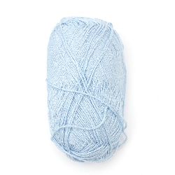 Yarn Soft baby bamboo and silk 1 mm blue light -50 grams