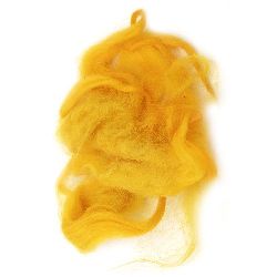 WOOL natural locks of yellow,for handmade clothes, jewelry and accessories