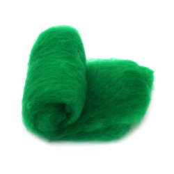 LANA 100% fetru pentru textile netesute 700x600 mm calitate extra verde intens -50 grame