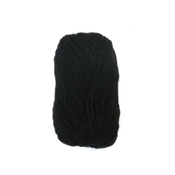 100% Wool Yarn HORO / Black -100 grams - 130 meters