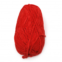 Red Yarn DOLCHE: 100% Micro Polyester - 120 meters  - 100 grams