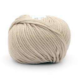 Yarn MERINO PASSION 100% merino wool superwash color beige 50 grams -55 meters