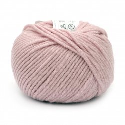 Yarn MERINO PASSION 100% merino wool superwash color pink 50 grams -55 meters