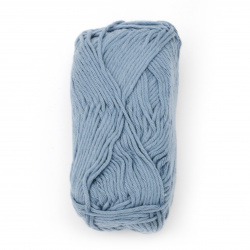 Yarn COTTON PASSION 100% cotton color blue 50 grams -85 meters