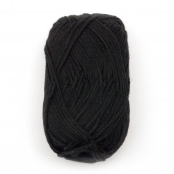 Yarn COTTON PASSION / 100% Cotton / Black/ 50 grams - 85 meters