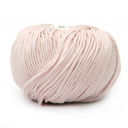 Yarn COTTON GEM / 100% Cotton: Carbonated, Mercerized /  Pale Pink / 50 grams - 95 meters