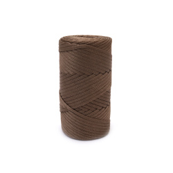 100% Polypropylene Yarn RIBBON / Dark Beige - 110 meters - 250 grams