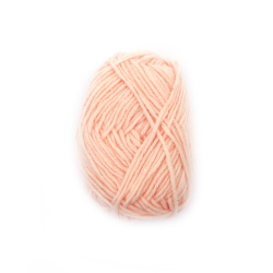 Light Peach Blended Yarn - 50% Acrylic, 30% Cotton, 20% Milk Cotton, 70m - 25g