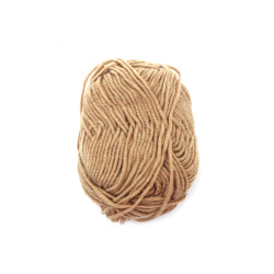 Beige Blended Yarn - 50% Acrylic, 30% Cotton, 20% Milk Cotton, 70m - 25g