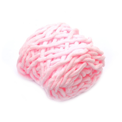 100% Micro Polyester Yarn / Light Pink ~ 44 meters - 100 grams