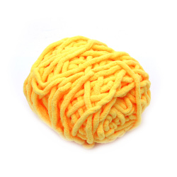 100% Micro Polyester Yarn, Yellow ~ 44 meters - 100 grams
