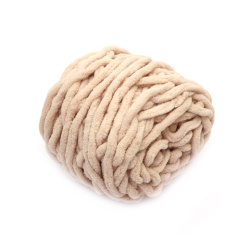 100% Micro Polyester Yarn, Beige ~ 44 meters - 100 grams