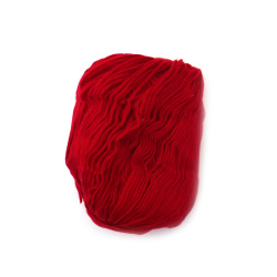 Fire de lână pieptănată 60% cașmir mătase 30% lână 10% cașmir culoare roșu închis - 50 de grame