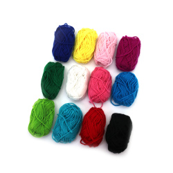 Set de fire 100% poliester culoare MIX 10 grame - 12 bucăți