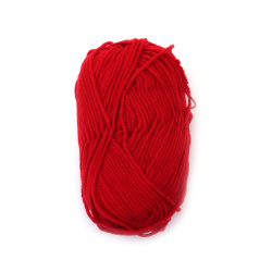 Fir 100% acrilic culoare roșu închis ~50 grame