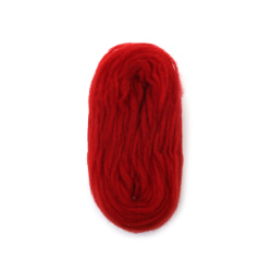 Yarn Skein LIVE WOOL, Color: Red - 25 grams 