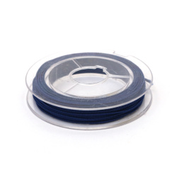 Bandă elastică 0,6 mm culoare albastru închis ~10 metri