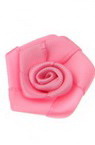 Fabric Decorative Roses, Pink, 21~25 mm - Pack of 10