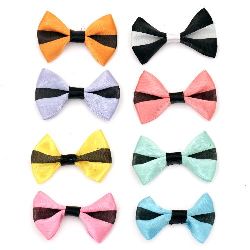 Ribbon 23x37x7 mm two-color  -10 pieces