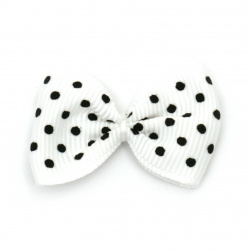 Not Available Online. You can also buy at EM ART stores and at 0884400631 Ribbon 35x25 mm white with black dots rips -10 pieces
