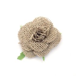 Pânză de sac trandafir de 50 mm cu foaie textilă