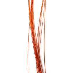 Sârmă pentru flori culoare cupru 0.9 mm ~82 cm - 20 bucăți