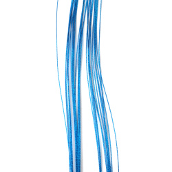 Sârmă pentru flori de culoare albastră 0,5 mm ~80 cm - 30 bucăți