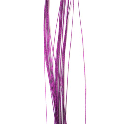 Sârmă pentru flori culoare mov 0.5 mm ~80 cm - 30 bucăți